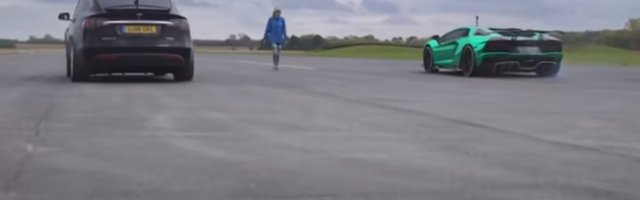 (VIDEO) Sudar titana: Tesla i Lambordžini jedan protiv drugog