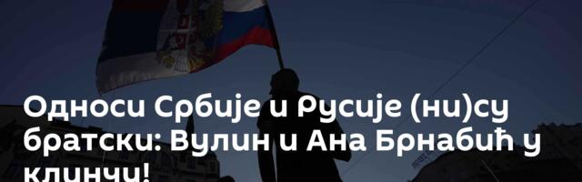 Односи Србије и Русије (ни)су братски: Вулин и Ана Брнабић у клинчу!