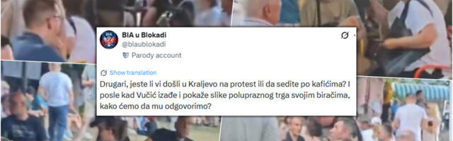"JESTE LI DOŠLI U KRALJEVO NA PROTEST ILI DA SEDITE PO KAFIĆIMA?" Još se priča o propalom skupu blokadera u nedelju - U HLADU ISPIJAJU KAFE (FOTO)