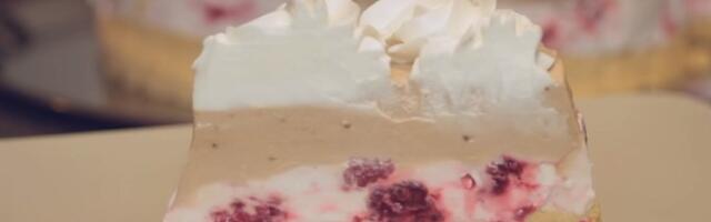 Posna rafaelo torta sa malinama