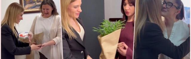 "ČAST JE MOJA ŠTO VAS POZNAJEM!" Ministarka Đurđević Stamenkovski priredila iznenađenje koleginicama i saradnicama u ministarstvu (VIDEO)
