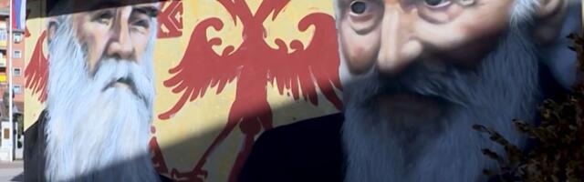 Policija privela umetnika koji je pokušao da obnovi mural patrijarha Pavla u severnom delu Kosovske Mitrovice