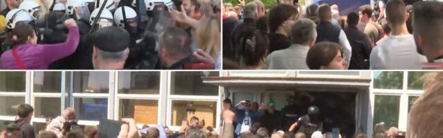 Studentkinja koju je policija udarila štitom u glavu ima potres mozga