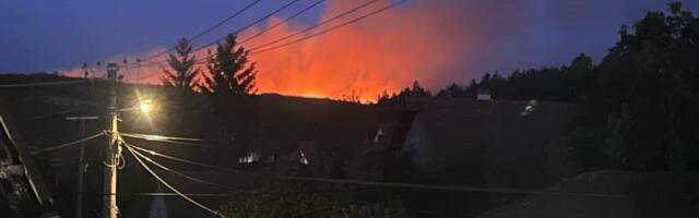 Iznad Velike Grabovnice i Belog Brega veliki požar – ugrožene kuće (video)