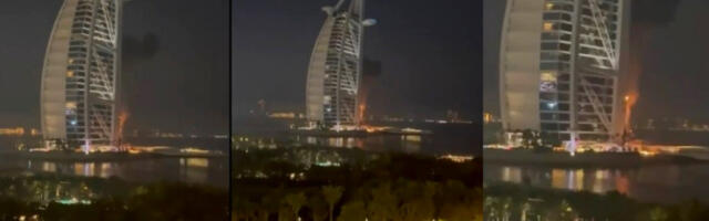 Погођен хотел Бурџ ал Араб у Дубаију