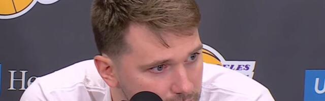 DA NIJE BRESKVICA? Reakcija Luke Dončića kada je pogledao u svoj telefon sve govori! Pogledajte kako se šokirao onim što je ugledao! (VIDEO)