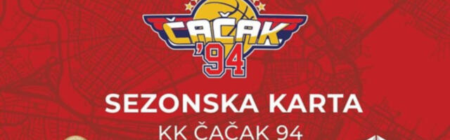 U prodaji sezonske karte za utakmice Čačka 94