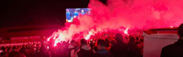 GORI MARAKANA Ovako navijači Zvezde gledaju meč sa Interom (VIDEO)