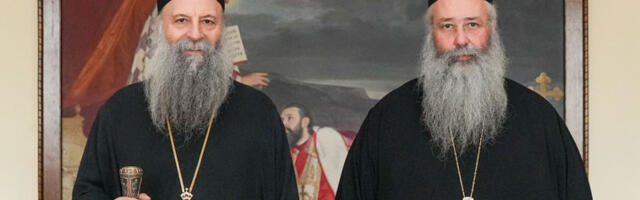 Патријарх Порфирије угостио митрополита Георгија