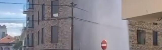 Gejzir na Lekinom brdu, voda šikljala do 4. sprata