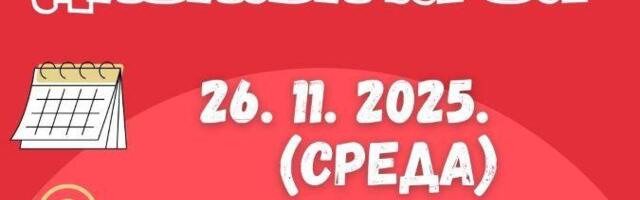 Crveni krst Vranje: Akcija dobrovoljnog davanja krvi u sredu 26.novembra