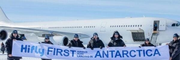 Pogledajte prvo sletanje Airbus A340 aviona na ledenu pistu Antarktika