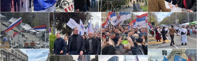 SVENARODNI SKUP U BEOGRADU: "Novosti" na ulici sa građanima - stigao Vučić, ori se "Aco Srbine" (FOTO/VIDEO)