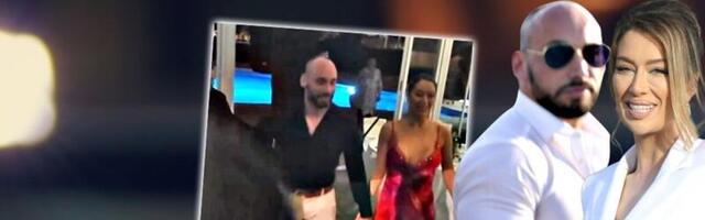 Tea Tairović i njen dečko napravili haos na slavlju! Pevačica ga uhvatila za ruku, a on je poveo na ovu stranu (VIDEO)