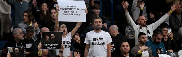 Haos u Areni: Košarkaši Partizana na udaru navijača, a posebno Džabari i Tajrik /VIDEO/