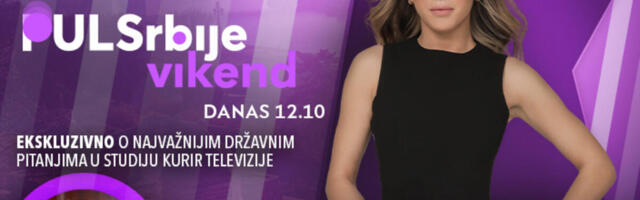 EKSKLUZIVNO: Predsednica Skupštine Srbije Ana Brnabić u studiju Kurir televizije - Puls Srbije vikend, od 12.10