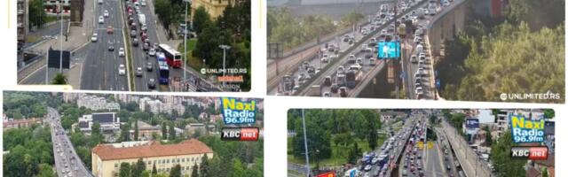KOLAPS NA GAZELI ZA GRAD, KOLONE NA AUTOKOMANDI! Gužva na Brankovom u smeru ka Novom Beogradu, koloni na Plavom mostu ne vidi se kraj(FOTO)