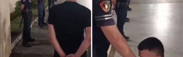 Albanac ljubio ruke policajcima: Kakva scena ispred kabineta Edi Rame (VIDEO)