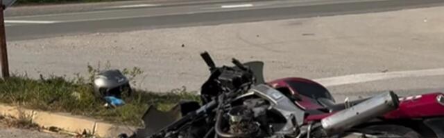 Otac i ćerka povređeni u nezgodi kod Čačka: Bili na motoru, pa se sudarili sa automobilom