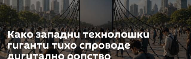 Како западни технолошки гиганти тихо спроводе дигитално ропство