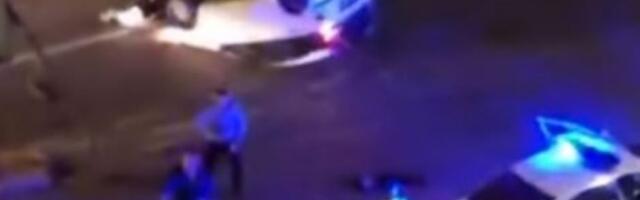 Udario dečaka pa POBEGAO, auto završio na krovu: Drama kod Plavog mosta (VIDEO)
