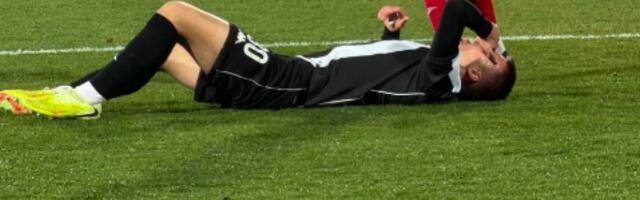 KATASTROFA ZA PARTIZAN: Bitan igrač dobio udarac u glavu, pa BESAN HITNO napustio teren! (VIDEO)
