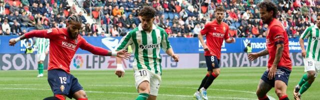 PODELA BODOVA! Remi Osasune i Betisa u Primeri