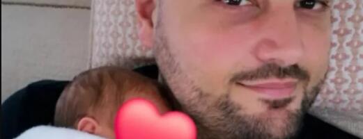 Ljuba Perućica PODELIO PRVU FOTOGRAFIJU ĆERKICE, ona mu sklupčana spava na grudima, prizor OTOPIO SRCA njegovih pratilaca (FOTO)