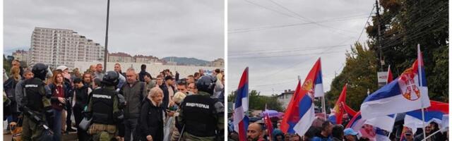 Održana dva protesta u Nišu – jedna grupa zadržana na mostu, a grupa protiv blokada blokirala ulice