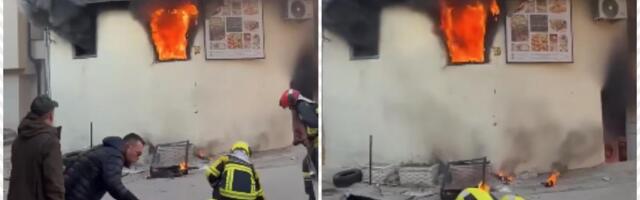 BEBA STRADALA U POŽARU! HOROR U PRIZRENU: Majka s četvoro dece spavala kad je buknula vatra (VIDEO)