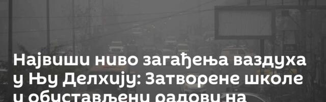 Највиши ниво загађења ваздуха у Њу Делхију: Затворене школе и обустављени радови на градилиштима