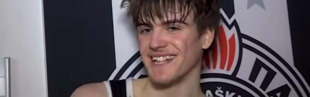 Ima 18 godina, već je osvojio titulu sa Partizanom, sad oduševio navijače u Areni, pa dobio ćuške od Kalatesa