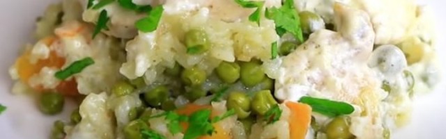 GRAŠAK I PILETINA ZAPEČENI U RERNI! Neobičan obrok koji će vas oduševiti! /VIDEO/