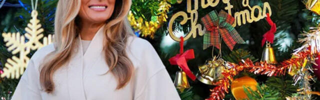 Меланија Трамп показала божићне украсе Беле куће за 2025. годину