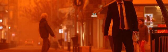 'Narandžasti' Krit: Saharska prašina obavila mediteransko ostrvo