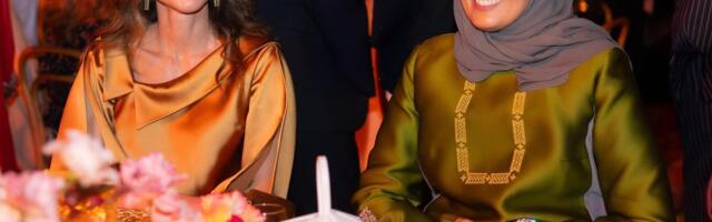 Za susret sa Anom Vintur čuvala je smelo izdanje: Kraljica Ranija od Jordana u svili od glave do pete