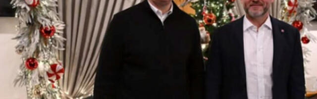 Александар Вучић на вечери са Пелегринијем