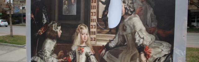 Nastavljeno uništavanje izložbe reprodukcije španskih slikara u centru Leskovca