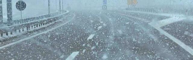 Počeo da pada sneg u Srbiji