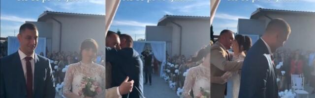 Neočekivan trenutak sa venčanja u Srbiji: Šala ili loš znak za početak braka? (VIDEO)