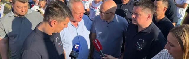 Šatori, muzika, gozba i Vučević umesto Vučića na SNS skupu u Pertatu
