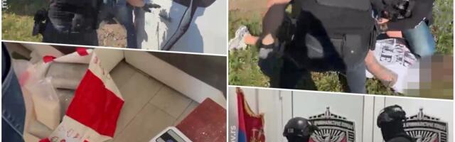 POGLEDAJTE HAPŠENJA NARKO-DILERA U BEOGRADU: Specijalci ga izvukli iz auta, bacili ga na travu, a onda mu pretresli kuću od poda do plafona (foto, video)