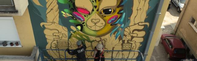 Novi mural u Čačku: Dani urbane kulture duh Perua doneli u Nemanjinu ulicu