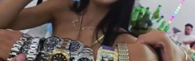 ŠOK NA VESELJU! PEVAČICU ZASULI PARAMA, A ONDA JOJ OKITILI RUKU SA 20 SATOVA! Gosti u delirijumu, ovako nešto ESTRADA JOŠ NIJE VIDELA! (FOTO)