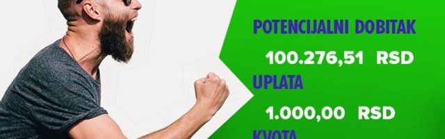 LUDI TIKET, subota, 100.277 dinara: Iz VG do punog novčanika