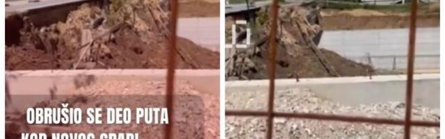 Haos u Kragujevcu! Obrušio se potporni zid na gradilištu (VIDEO)