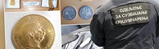 NA GRANICI ZAPLENJENO ZLATO VREDNO 36.000 EVRA Carinici pronašli i "Franc Jozef" zlatnik, a evo kako izgleda skupoceni nakit