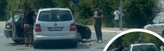 HAOS NA BEŽANIJSKOJ KOSI: Saobraćajna nezgoda blokirala popodnevni špic, vozači u šoku stoje nasred puta (VIDEO)