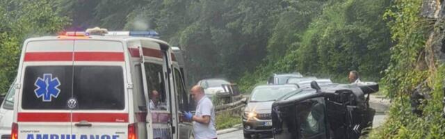 Teška saobraćajka kod Prijepolja: Proklizao a onda je usledila nesreća (FOTO)