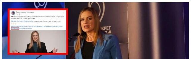 Uvalila se: Ministarka Milica "Zahvalnica" (FOTO)